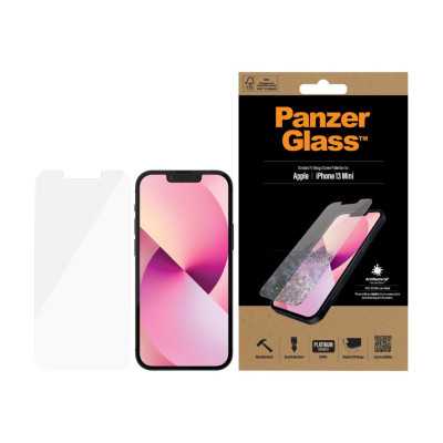 PanzerGlass Clear Screen Protector, Apple, iPhone 13 Mini, Tempered glass