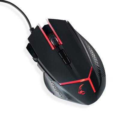 MOUSE USB OPTICAL BLACK/RED/MRGS200 MEDIARANGE