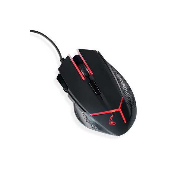 MOUSE USB OPTICAL BLACK/RED/MRGS200 MEDIARANGE