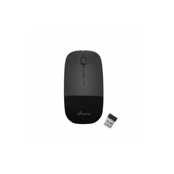 MOUSE USB OPTICAL WRL/BLACK MROS215 MEDIARANGE