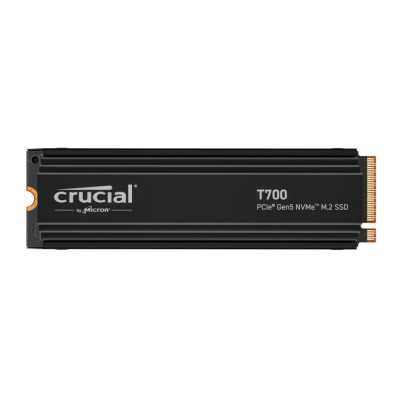 SSD|CRUCIAL|T700|4TB|M.2|PCIE|NVMe|TLC|Write speed 11800 MBytes/sec|Read speed 12400 MBytes/sec|TBW 2400 TB|CT4000T700SSD5