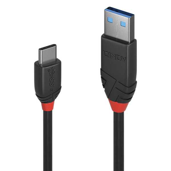 KABELIS USB3.2 AC 0.5M/BLACK 36915 LINDY