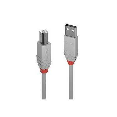 CABLE USB2 A-B 5M/ANTHRA GREY 36685 LINDY