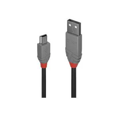 CABLE USB2 A TO MINI-B 5M/ANTHRA 36725 LINDY