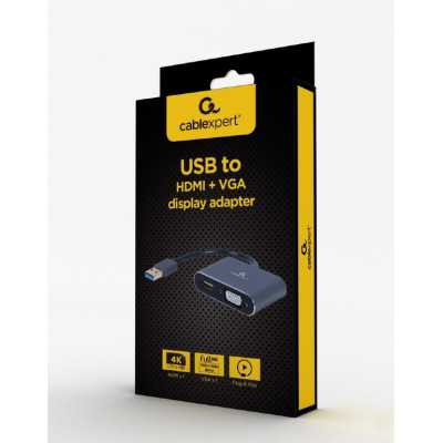 Cablexpert USB display adapter A-USB3-HDMIVGA-01 0.15 m