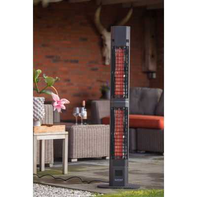 SUNRED Heater RD-DARK-3000L, Valencia Dark Lounge Infrared 3000 W Black IP55