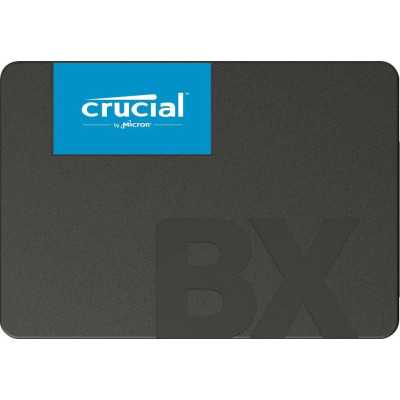 SSD|CRUCIAL|BX500|500GB|SATA 3.0|Write speed 500 MBytes/sec|Read speed 550 MBytes/sec|2,5"|TBW 120 TB|MTBF 1500000 hours|CT500BX