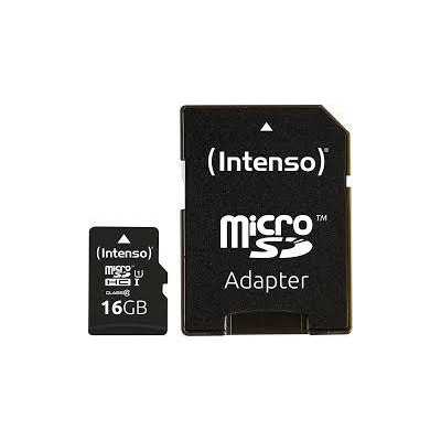 MEMORY MICRO SDHC 16GB UHS-I/W/ADAPTER 3423470 INTENSO