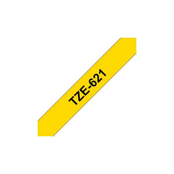 Brother TZe-621 Laminated Tape Black on Yellow TZe 8 m 9 cm