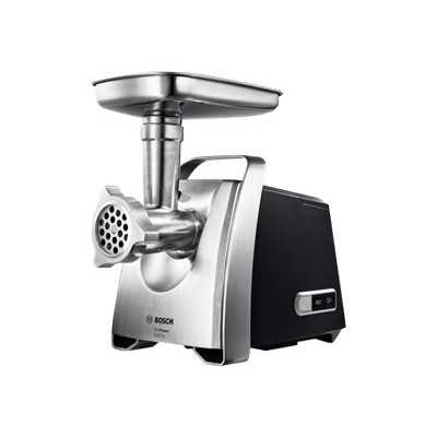 Bosch Meat mincer MFW68660 Black Throughput (kg/min) 4.3 Kebbe, Sausage horn, Fruit press, Shredding Attachment, 4 barrels