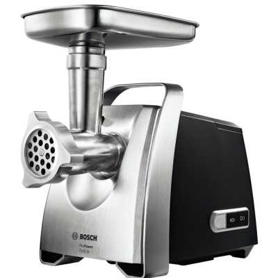 Bosch Meat mincer MFW68660 Black Throughput (kg/min) 4.3 Kebbe, Sausage horn, Fruit press, Shredding Attachment, 4 barrels