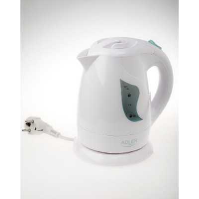 Adler Kettle AD 08 Standard 850 W 1 L Plastic 360 rotational base White