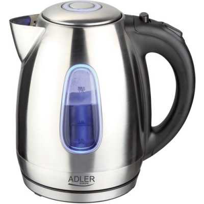 Adler Kettle AD 1223 Standard 2200 W 1.7 L Stainless steel 360 rotational base Stainless steel