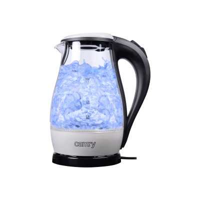 Camry CR 1251 Standard kettle 2000 W 1.7 L Glass 360 rotational base Glass/Black