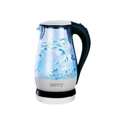 Camry CR 1251 Standard kettle 2000 W 1.7 L Glass 360 rotational base Glass/Black