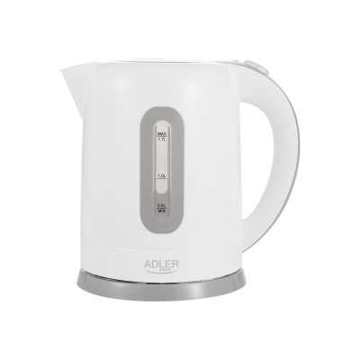 Adler Kettles AD 1234 Standard kettle 2200 W 1.7 L Plastic 360 rotational base White