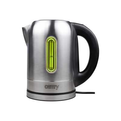 Camry Kettle CR 1253 With electronic control 2200 W 1.7 L Stainless steel 360 rotational base Stainless steel