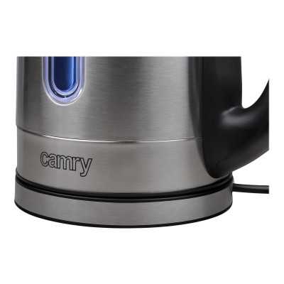 Camry Kettle CR 1253 With electronic control 2200 W 1.7 L Stainless steel 360 rotational base Stainless steel