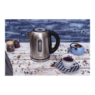 Camry Kettle CR 1253 With electronic control 2200 W 1.7 L Stainless steel 360 rotational base Stainless steel