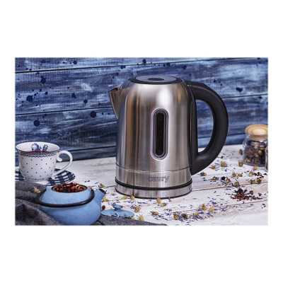 Camry Kettle CR 1253 With electronic control 2200 W 1.7 L Stainless steel 360 rotational base Stainless steel