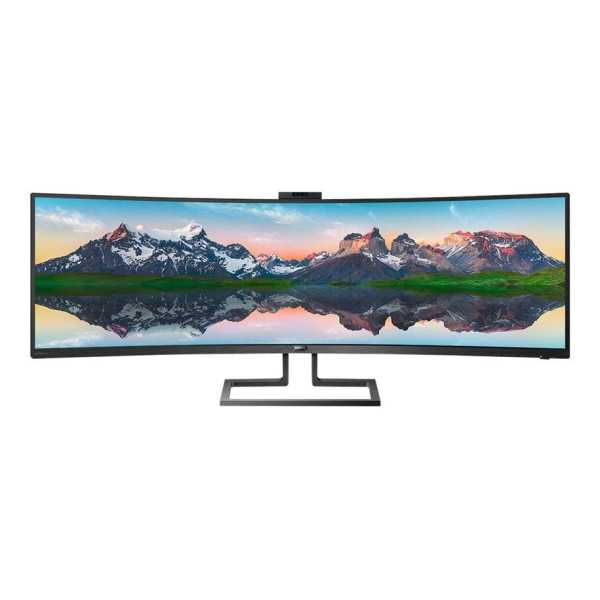 Philips SuperWide“ lenktas LCD ekranas 499P9H/00 48,8 colio VA Dvigubas QHD 32:9 5 ms 450 cd/m Juoda Ausinių išvestis 70 Hz HDMI