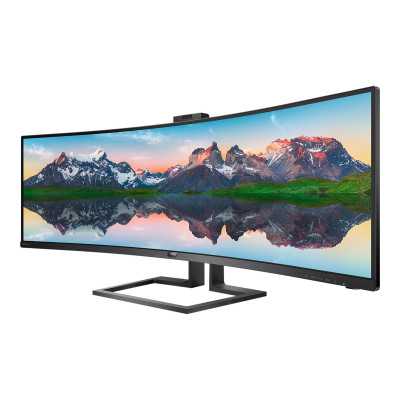 Philips SuperWide curved LCD display 499P9H/00 48.8 " VA Dual QHD 32:9 5 ms 450 cd/m Black Headphone out 70 Hz HDMI ports quanti