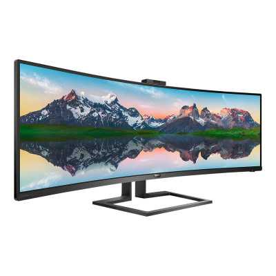 Philips SuperWide curved LCD display 499P9H/00 48.8 " VA Dual QHD 32:9 5 ms 450 cd/m Black Headphone out 70 Hz HDMI ports quanti