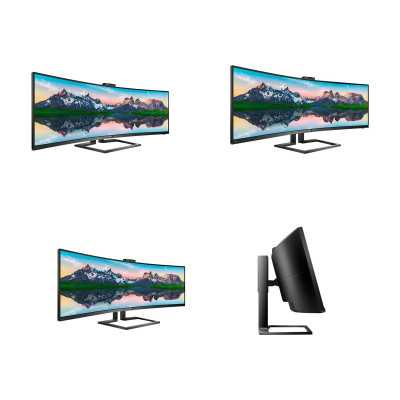 Philips SuperWide curved LCD display 499P9H/00 48.8 " VA Dual QHD 32:9 5 ms 450 cd/m Black Headphone out 70 Hz HDMI ports quanti