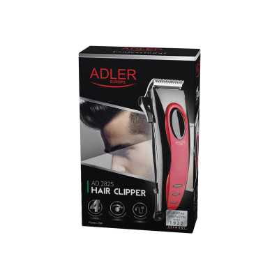 Adler Hair clipper AD 2825 Corded Red