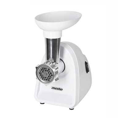 Mesko Meat mincer MS 4809 White 350 W Middle size sieve mince sieve poppy sieve plunger sausage filler