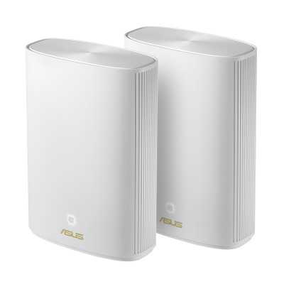 Asus ZenWiFi AX Hybrid (XP4) (2pk White) 802.11ax 574+1201 Mbit/s Ethernet LAN (RJ-45) ports 2 Mesh Support Yes MU-MiMO Yes 1 x 