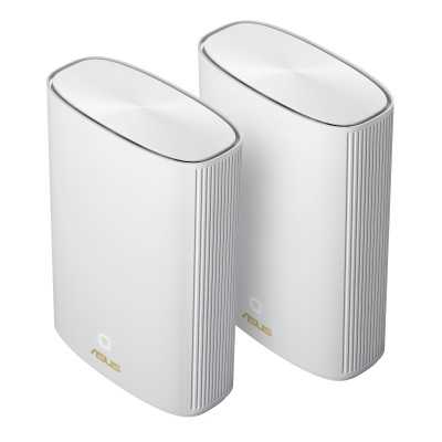 Asus ZenWiFi AX Hybrid (XP4) (2pk White) 802.11ax 574+1201 Mbit/s Ethernet LAN (RJ-45) ports 2 Mesh Support Yes MU-MiMO Yes 1 x 