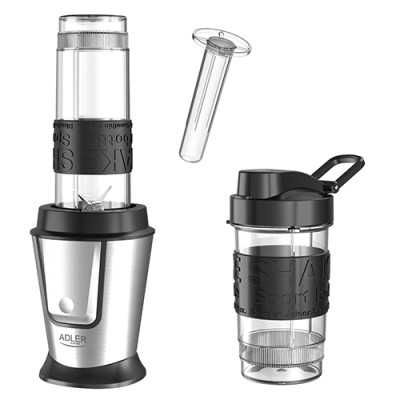 Adler Blender AD 4081 Tabletop 800 W Jar material BPA Free Plastic Jar capacity 0.57 and 0.4 L Ice crushing Black/Stainless stee