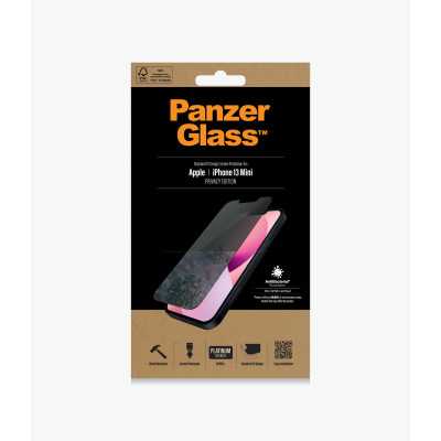 PanzerGlass Apple iPhone 13 Mini Tempered glass Black Privacy Screen Protector Crystal clear Resistant to scratches and bacteria