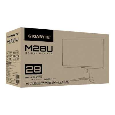 Gigabyte Gaming Monitor M28U-EK 28 " IPS UHD 1 ms 300 cd/m Black 1 x Audio Out 144 Hz HDMI ports quantity 2