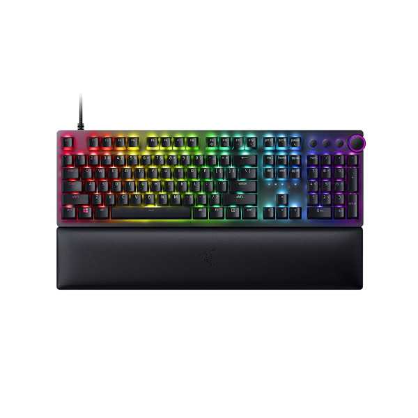 Razer Huntsman V2 optinė žaidimų klaviatūra žaidimų klaviatūra Razer Chroma RGB tinkinamas foninis apšvietimas su 16,8 mln. spal