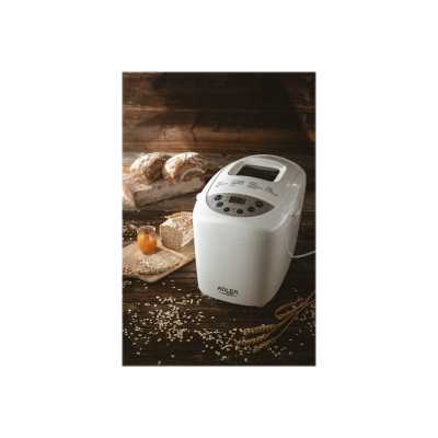 Adler Bread maker AD 6019 Power 850 W Number of programs 15 Display LCD White