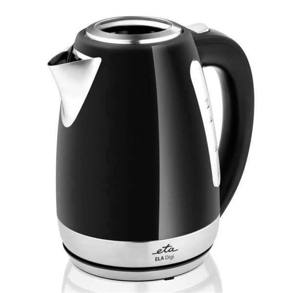 ETA Kettle Ela Digi ETA959890020 Electric 2200 W 1.7 L Stainless steel 360 rotational base Black