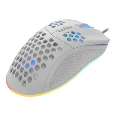 Genesis Gaming Mouse Krypton 555 Wired USB 2.0 Gaming Mouse White