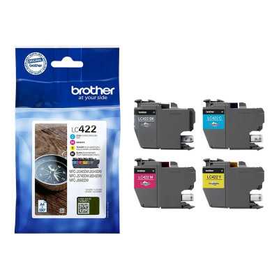 Brother LC422VALDR Ink Cartridge Black, Cyan, Magenta, Yellow