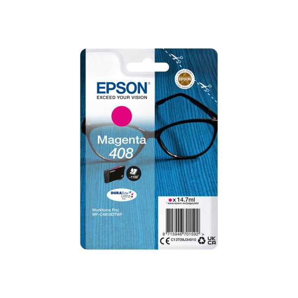 Epson DURABrite Ultra 408L Rašalo kasetė Magenta