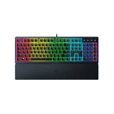 Razer Gaming Keyboard Ornata V3 Gaming keyboard Durable spill-resistant design Cable routing options Razer Synapse enabled Fully