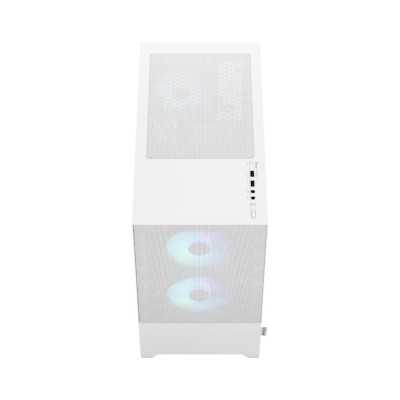 Fractal Design Pop Mini Air RGB Side window White TG Clear Tint mATX, Mini ITX Power supply included No