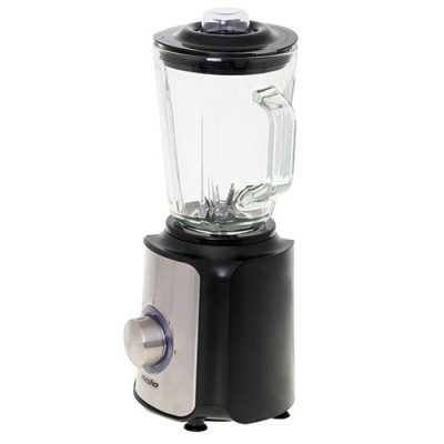 Mesko Blender MS 4080 Tabletop 600 W Jar material Glass Jar capacity 1.5 L Ice crushing Black/Silver