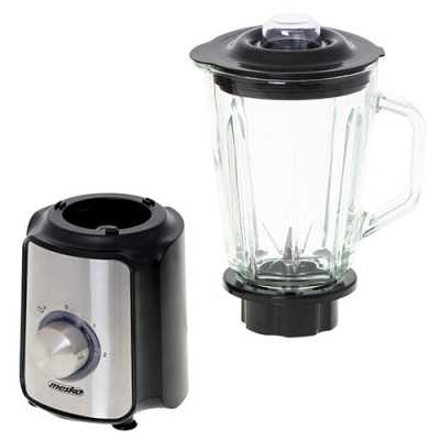 Mesko Blender MS 4080 Tabletop 600 W Jar material Glass Jar capacity 1.5 L Ice crushing Black/Silver