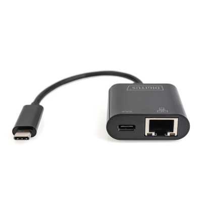 Digitus USB-Type-C Gigabit Ethernet Adapter + PD with power delivery function DN-3027