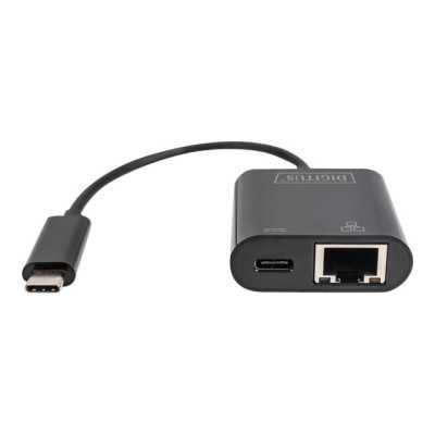 Digitus USB-Type-C Gigabit Ethernet Adapter + PD with power delivery function DN-3027