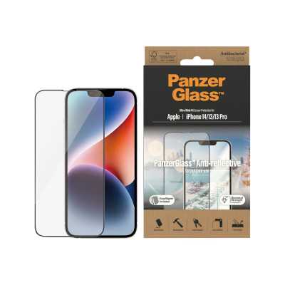 PanzerGlass Screen protector Apple iPhone 14/13/13 Pro Glass Clear Anti-Reflective Ultra-Wide Fit Easy installation Privacy Filt