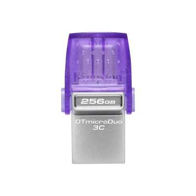 Kingston DataTraveler DT Micro Duo 3C 256 GB USB Type-C and Type-A Purple