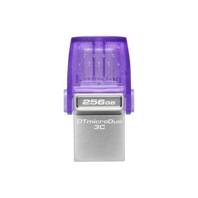 Kingston DataTraveler DT Micro Duo 3C 256 GB USB Type-C and Type-A Purple